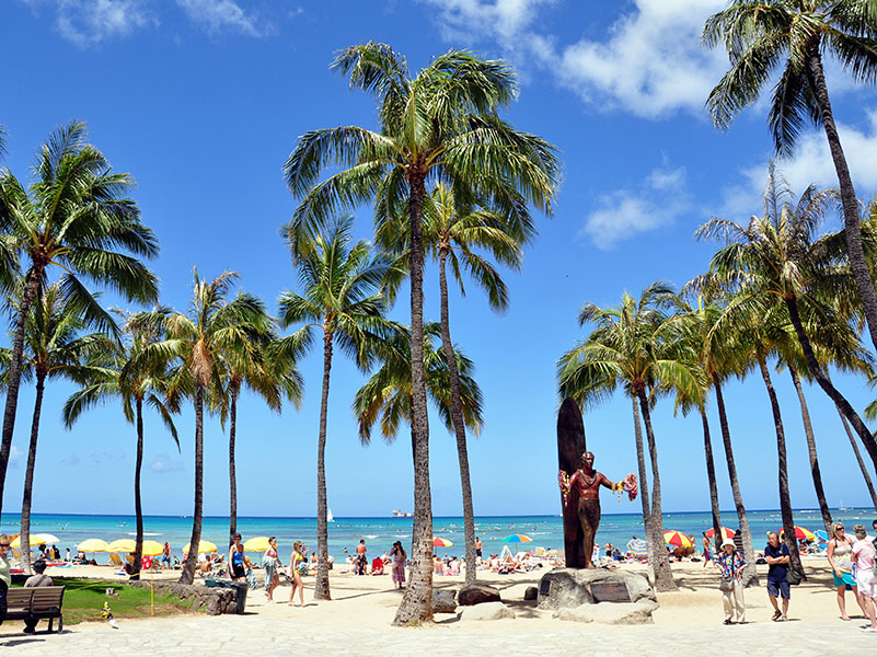 Duke Kahanamoku Beach, Oahu, Hawaii